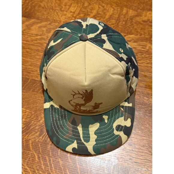 Vintage Funny Joke Trucker Hat 80's Snap Back Cap Puffy Comedy Mesh Camoflage - Picture 2 of 11